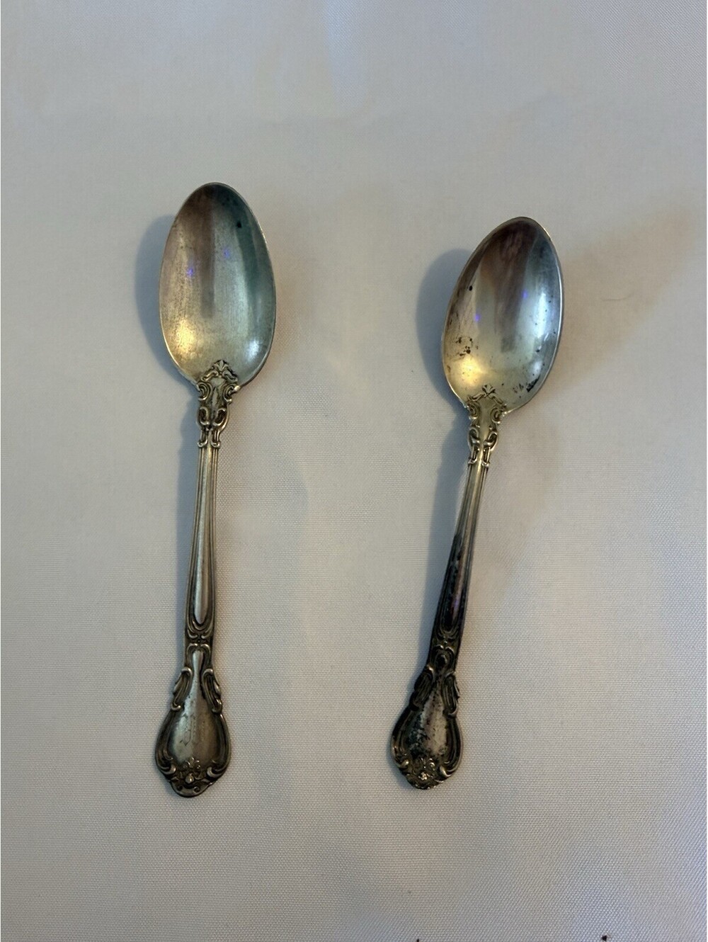 Antique Gorham Sterling Silver Spoons Lot of 2 Pat 95 & Pat 96 1.3 Oz